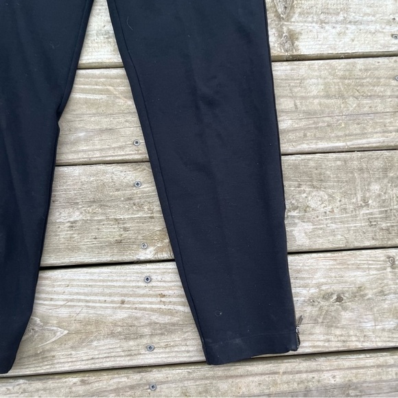 Eileen fisher stretch pointe Ankle Zip pull on dress pants Black Medium ankle - Picture 2 of 8